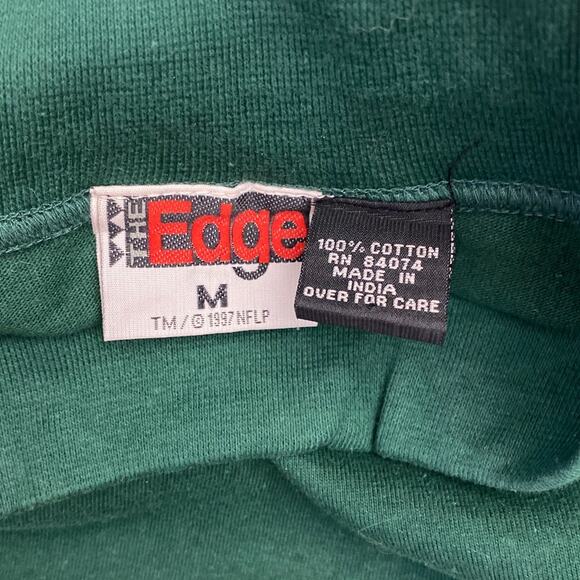 Vintage Green Bay Packers Long Sleeve T Shirt Medium Embroidered NFL Mock Neck - Picture 8 of 10